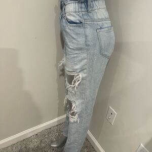 KanCan Light Blue Distressed Boyfriend Jeans